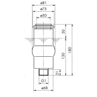 Schaumsprudler 55-10E 50986-Oase 0,25 - 3,5m Wymiary