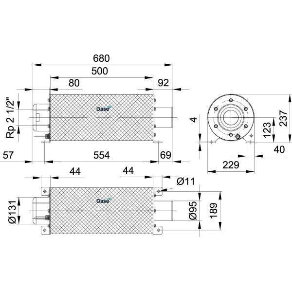 Oase SPA 22-23 (53834) wymiary