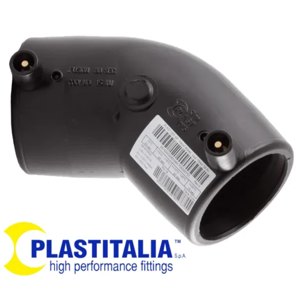 kolano polietylenowe Plastitalia PEF 45 PE100 SDR11 D- 32